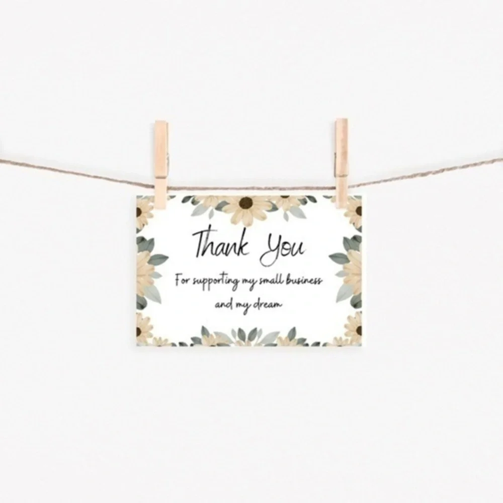 Sunflower Thank You Cards 50-Pack